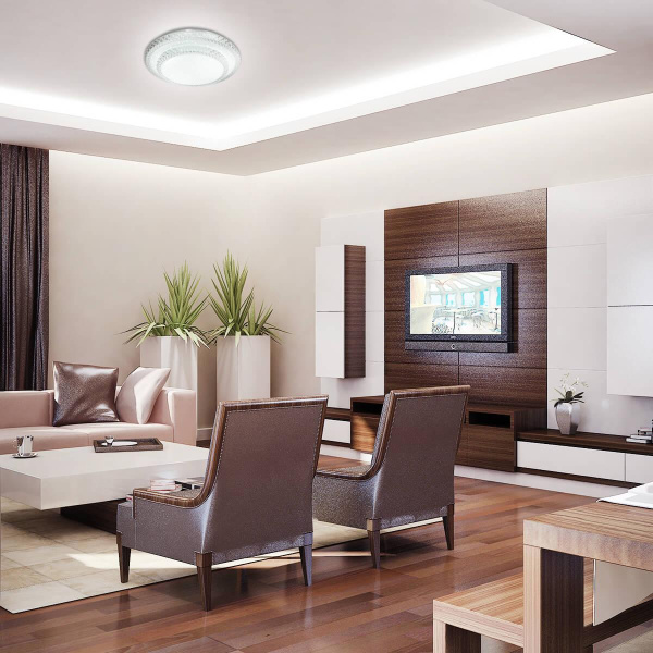 Настенно-потолочный светодиодный светильник с пультом ДУ Sonex Floors 2041/EL